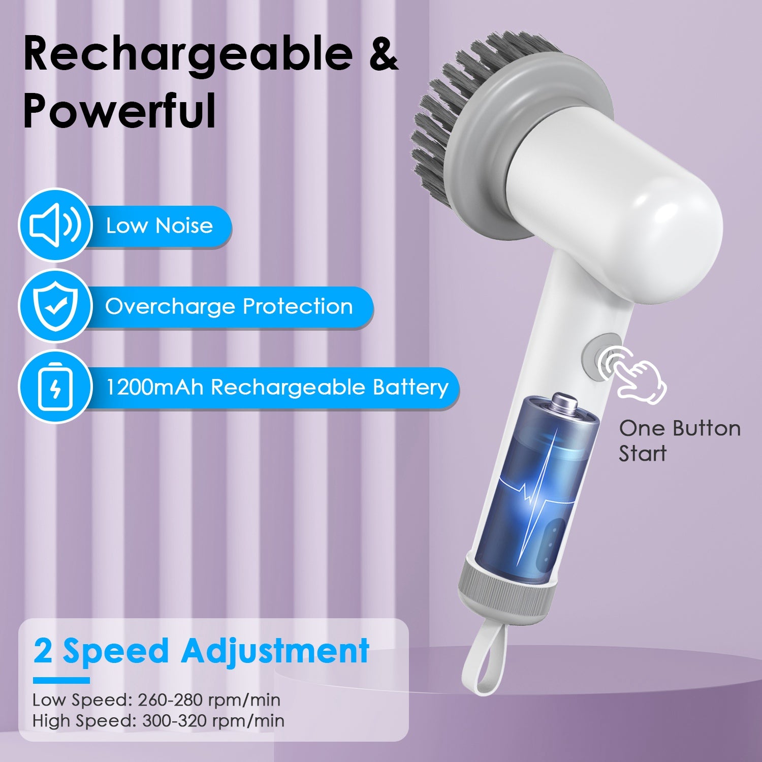 Rechargeable Electric Spin ScrubberCJQX254434101AZ