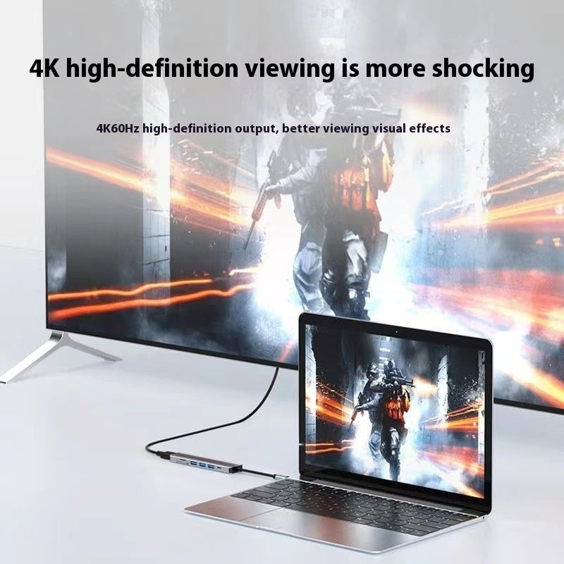 Type-c 7-in-1 Expansion Dock HDMI Projection Screen Usb Hub30 Multi-function Cable Seperater